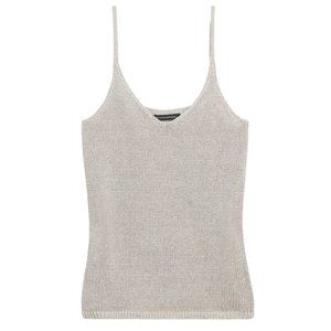 Banana Republic Linen-Blend Cropped Sweater Tank